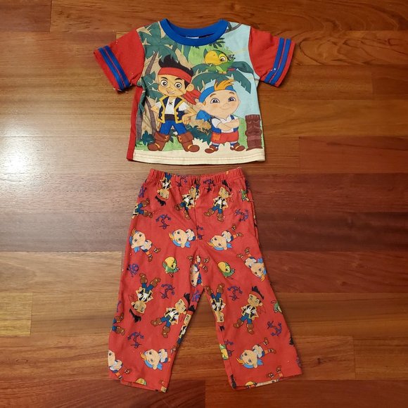 Disney Other - Disney Jake & The Neverland Pirates Pajama Set 2T